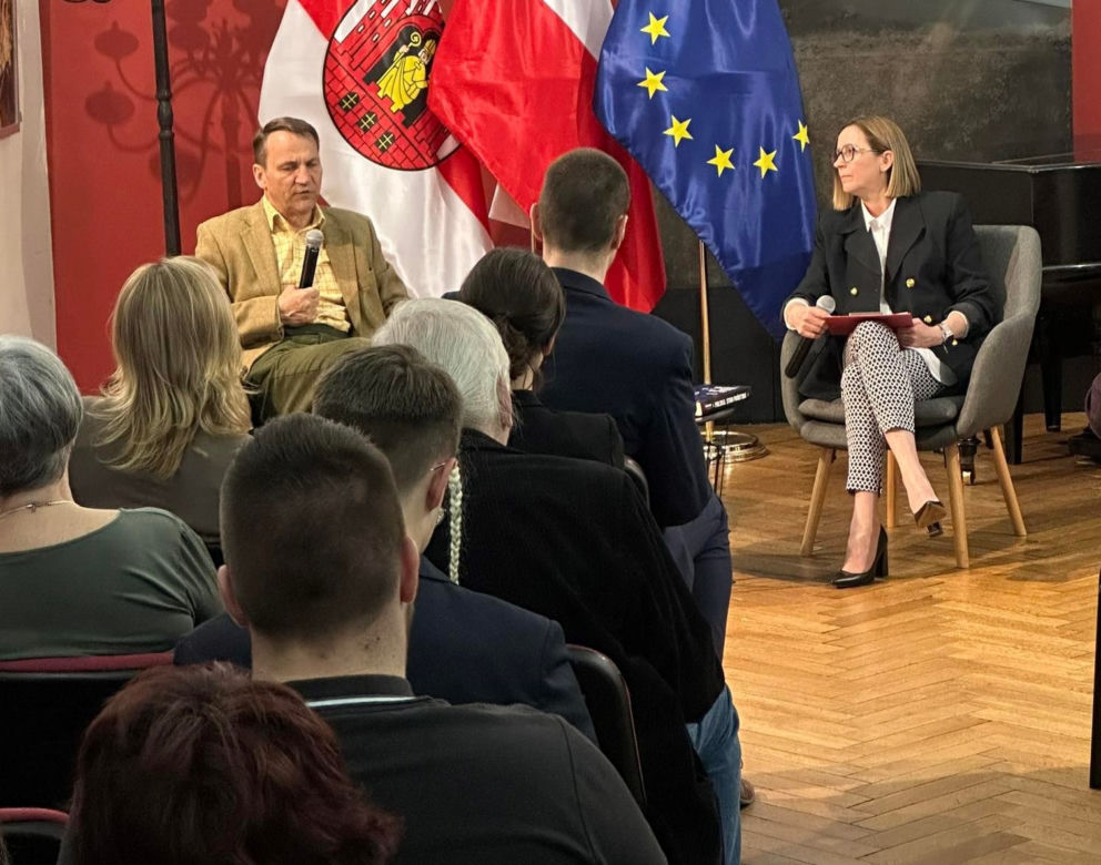 Radosław Sikorski na spotkaniu w Grudziądzu