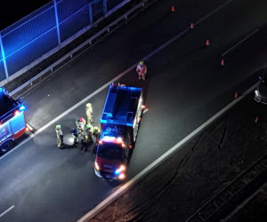 Wypadek na autostradzie A2