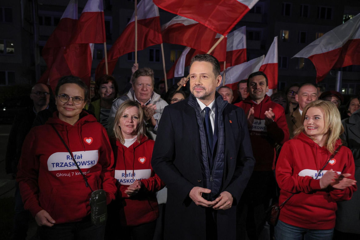 Siedziba TVP przy ul. Woronicza. Przedwyborcza debata kandytatów na prezydenta Warszawy