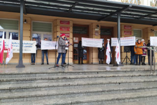 Pikieta nauczycieli w Rzeszowie