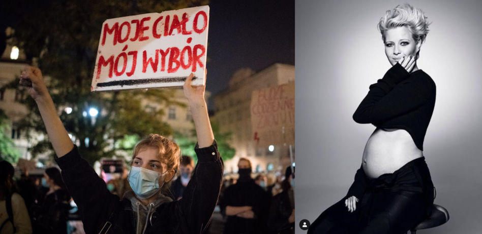 Poparła protest kobiet!