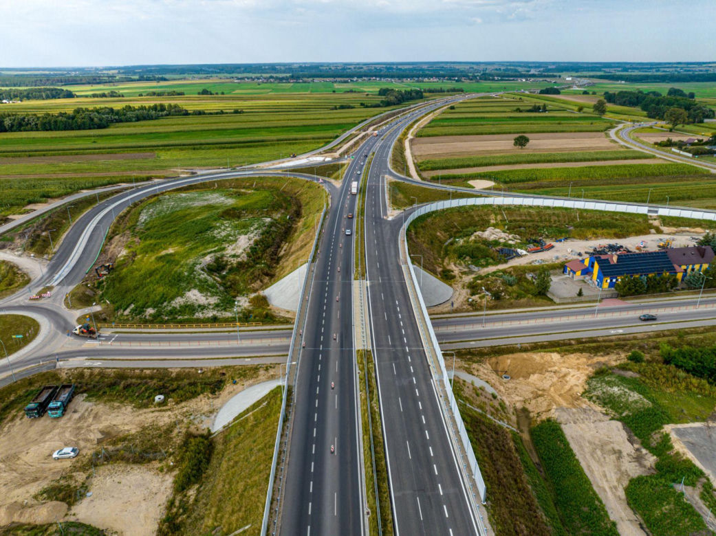Budowany odcinek S61 Łomża Zachód-Stawiski