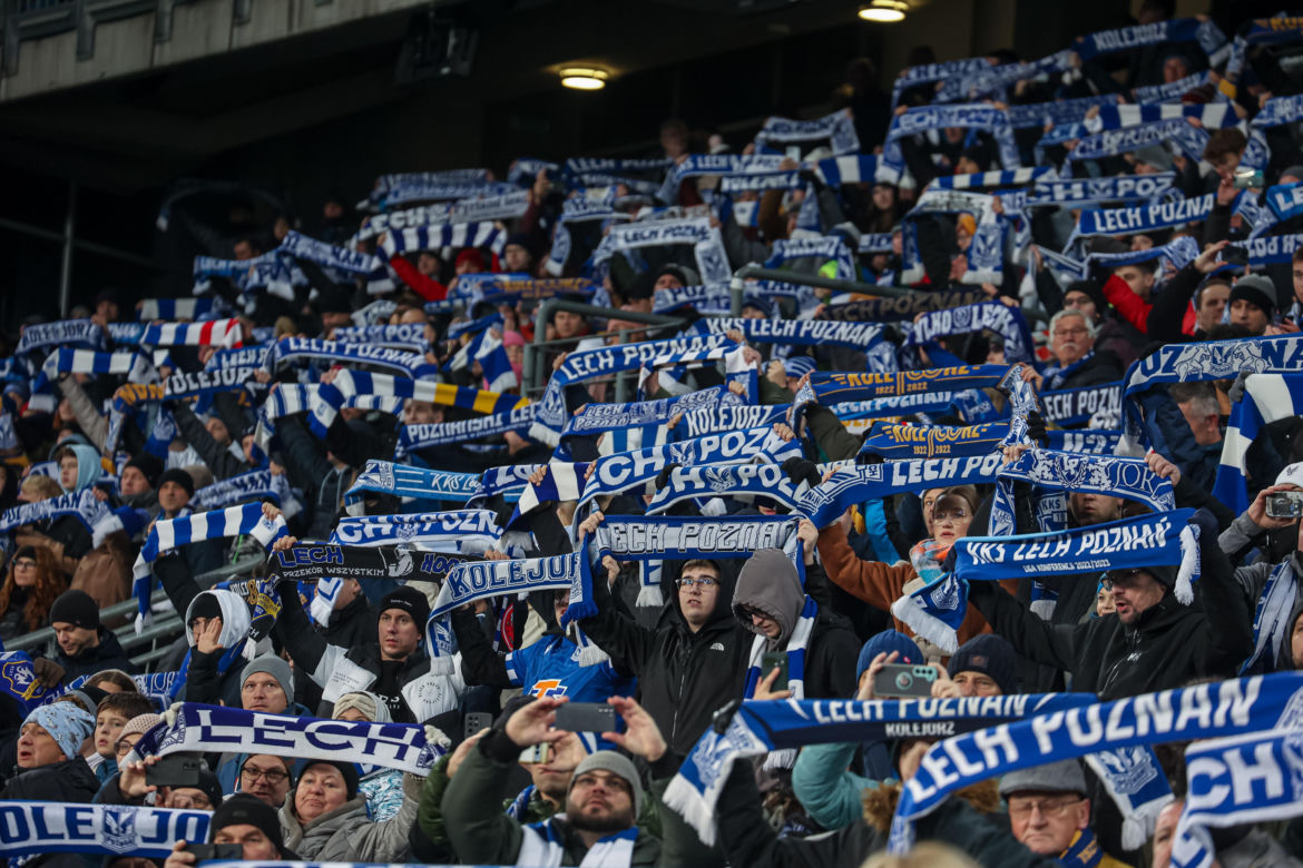 Lech Poznań - GKS Katowice. Kibice na meczu PKO BP Ekstraklasy