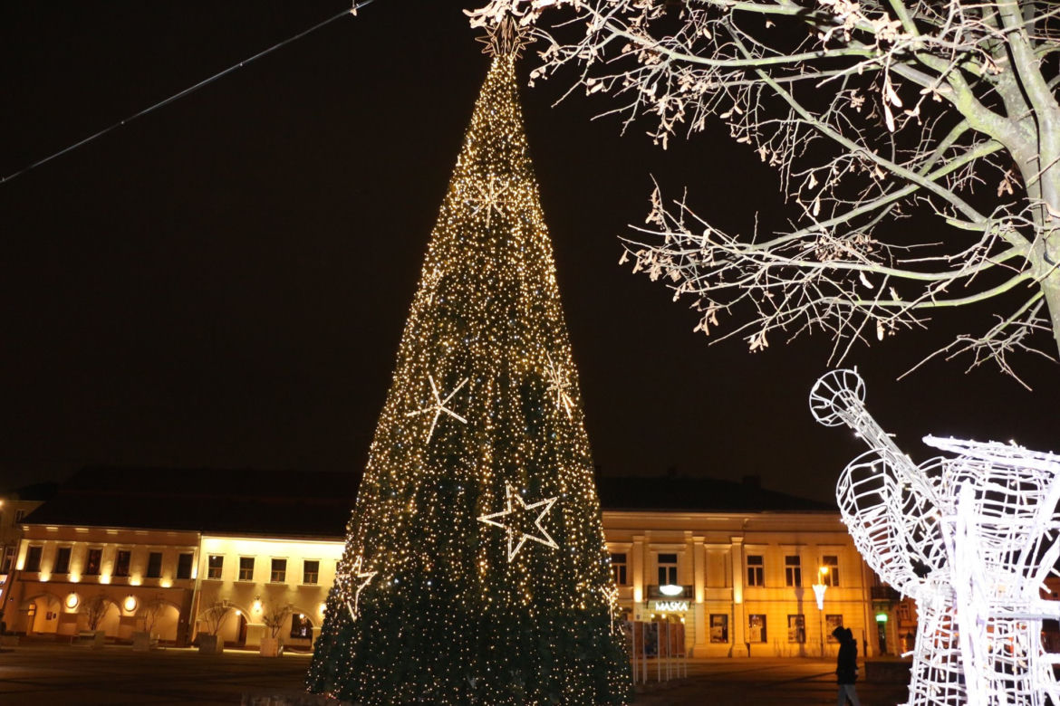 Kielce iluminacje świąteczne 2020