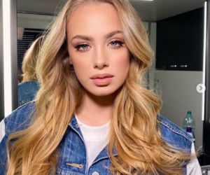 Wiktoria Gąsiewska w bieliźnie