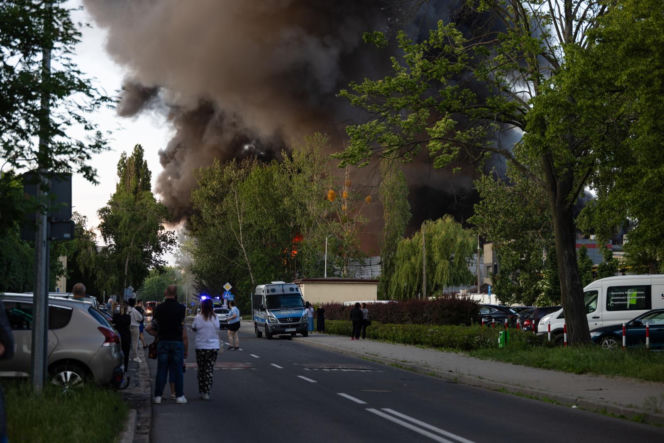 Wielki pożar w Płocku (1.06.2026)