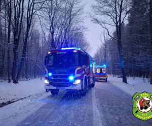 Dachowanie auta na trasie Siedlce - Łosice