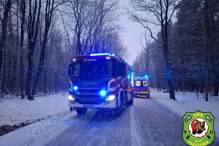 Dachowanie auta na trasie Siedlce - Łosice