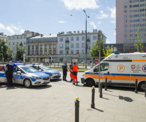 Utrudnienia na Targowej spowodowane przewróconą ciężarówką