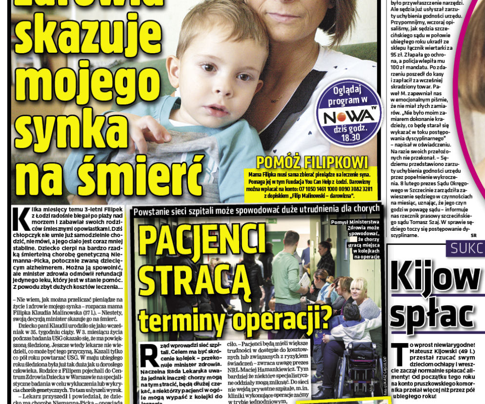 Filipek umrze, bo nie opłaca się go leczyć