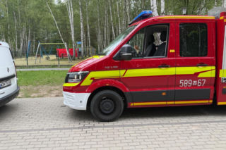 Makabryczne odkrycie na placu zabaw pod Warszawą. Ciało mężczyzny na zjeżdżalni