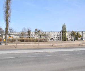 Remont przed dworcem PKP w Iławie - marzec 2020