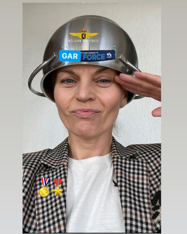 Twarz Małgorzaty Foremniak z bliska