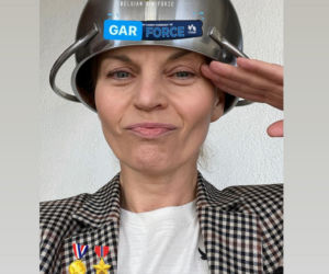 Twarz Małgorzaty Foremniak z bliska
