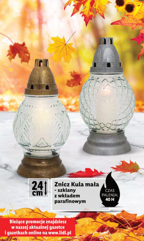 Znicze w Lidlu
