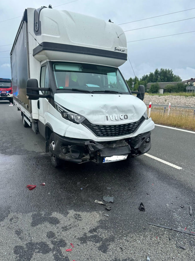 Wypadek na obwodnicy Wąchocka