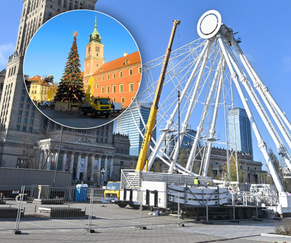 Dziwny obiekt w centrum Warszawy. Co tu powstaje? Stolica już stroi się na Boże Narodzenie!