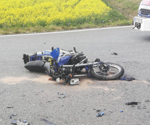 Śmiertelny wypadek motocyklisty pod Brzegiem