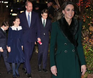 Roześmiana Kate z mężem i dziećmi na świątecznym koncercie. Księżniczka Charlotte idzie w ślady mamy?