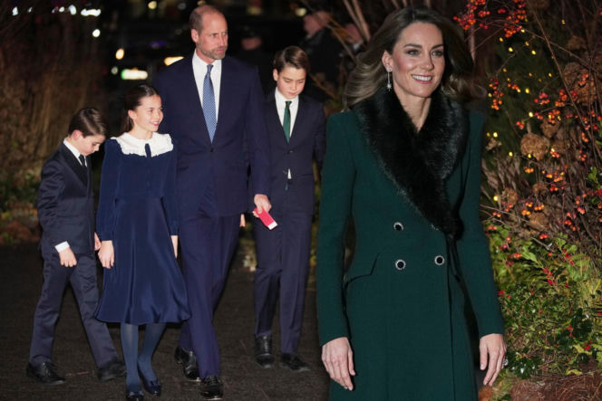 Kate i William z dziećmi na świątecznym koncercie