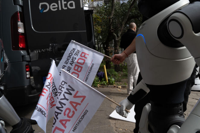 Niewiarygodne sceny. Roboty "krzyczą" w Warszawie, a minister alarmuje: "mamy się czego obawiać!"