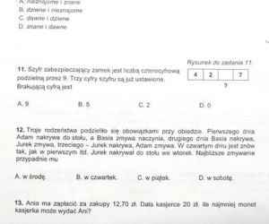 Sprawdzian w klasie VI szkoły podstawowej