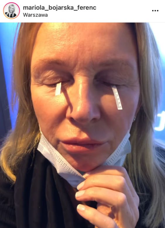 Mariola Bojarska-Ferenc włożyła linijki do oczu