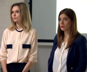 Barwy szczęścia odc. 2205. Agata (Natalia Zambrzycka), Mika (Ewa Mosakowska)