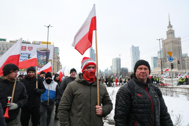 Protest rolników w Warszawie (9.01.2026)