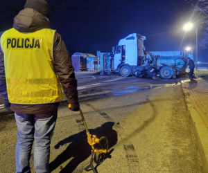 Wypadek w Dziadkowicach (22.02.2022)