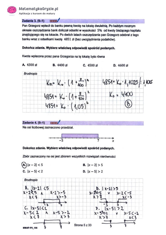Matura próbna 2023 - odpowiedzi z matematyki