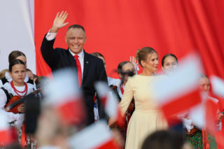 Marta Nawrocka na rocznicy zaprzysiężenia męża