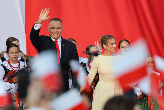 Marta Nawrocka na rocznicy zaprzysiężenia męża
