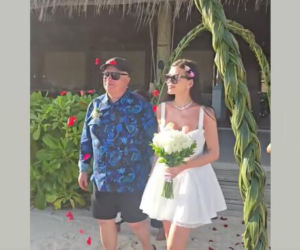 Skiba powiedział TAK na Malediwach! Ślub na plaży i noc poślubna jak z bajki