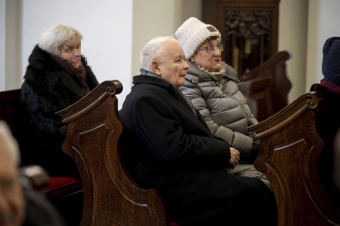 Jarosław Kaczyński na pogrzebie pierwszego naczelnego "Gazety Polskiej"