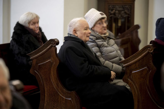 Jarosław Kaczyński na pogrzebie pierwszego naczelnego "Gazety Polskiej"