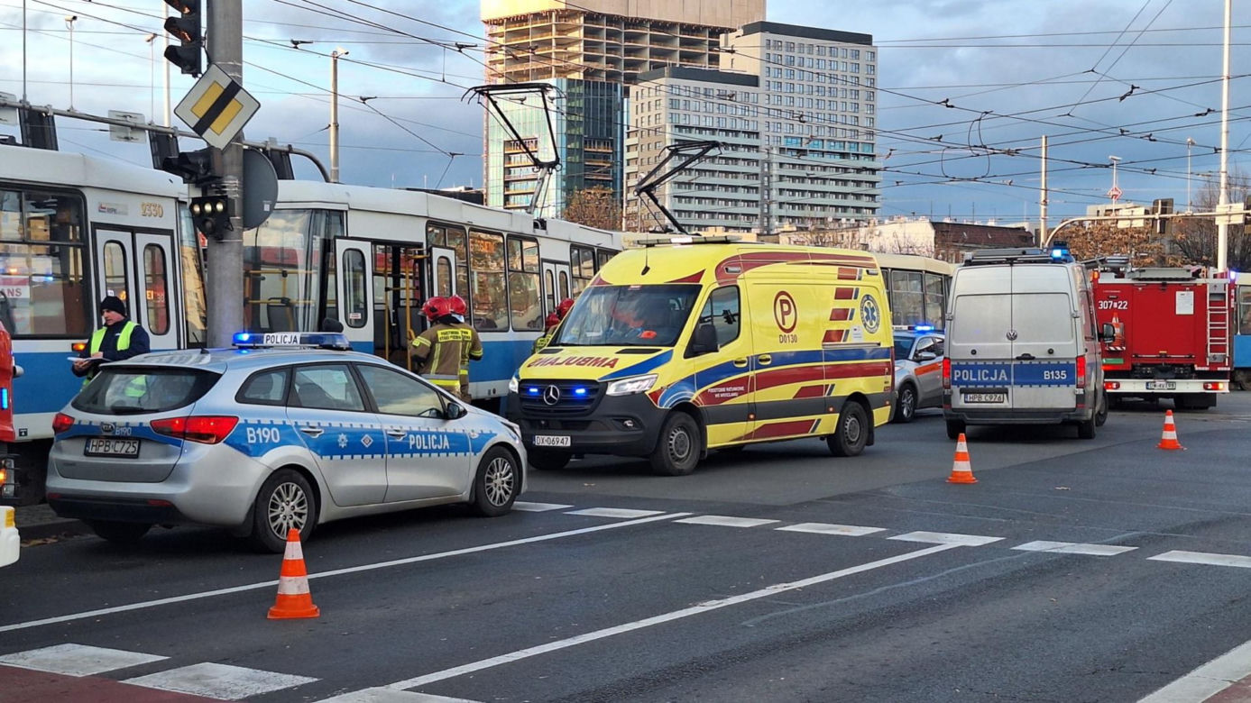 Zderzenie tramwajów we Wrocławiu. Miasto stanęło w korkach