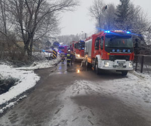 Groźny pożar w Łękawicy koło Skrzyszowa