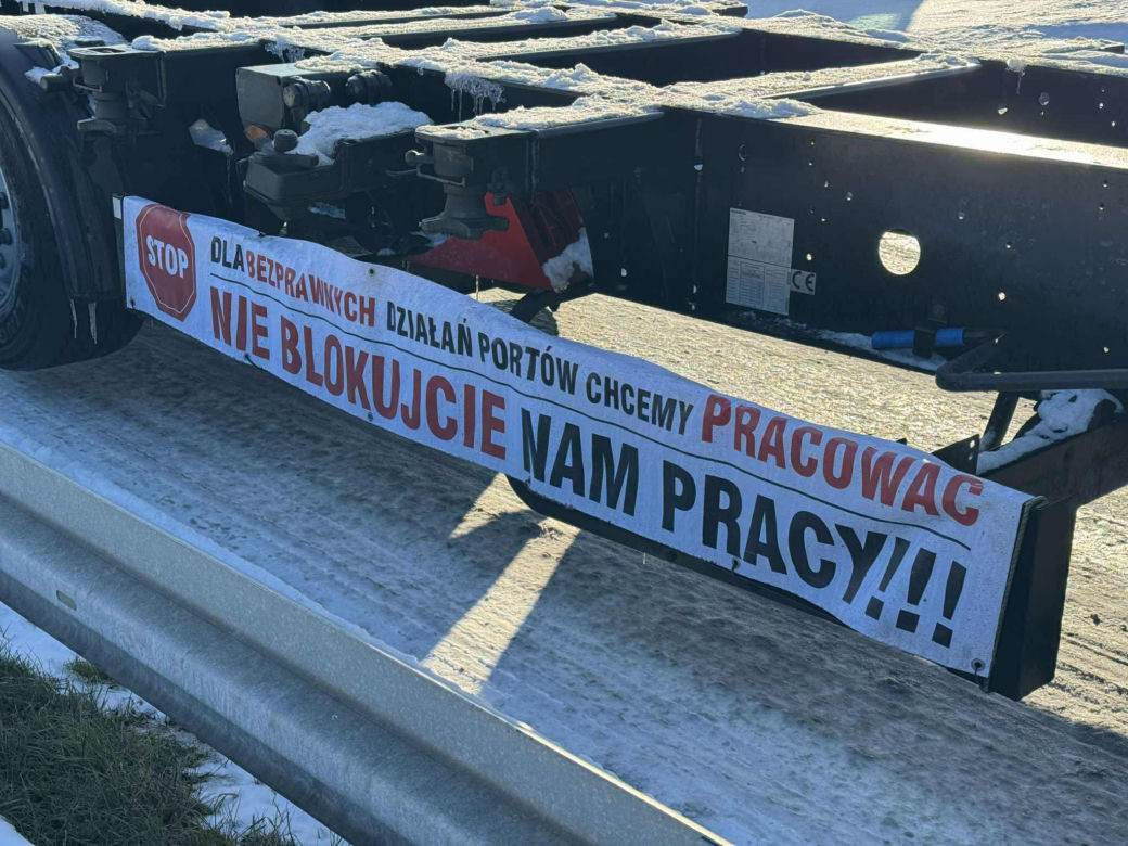 Protest przewoźników na obwodnicy Trójmiasta