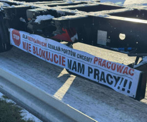 Protest przewoźników na obwodnicy Trójmiasta