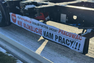 Protest przewoźników na obwodnicy Trójmiasta