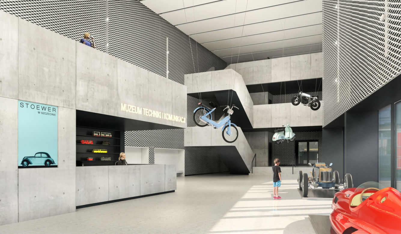 Rozbudowa Muzeum Techniki i Komunikacji w Szczecinie - wizualizacja