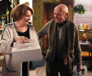 Barwy szczęścia odc. 3359. Józefina Rawiczowa (Elżbieta Jarosik), Tolek Koszyk (Marek Siudym)