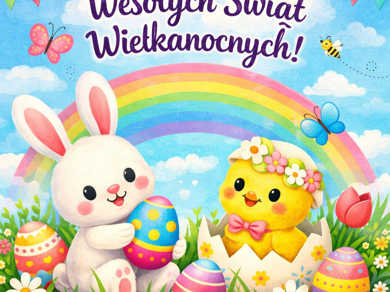 Najpiękniejsze kartki na Wielkanoc 2026. Grafiki z życzeniami do skopiowania - Białystok, Super Express