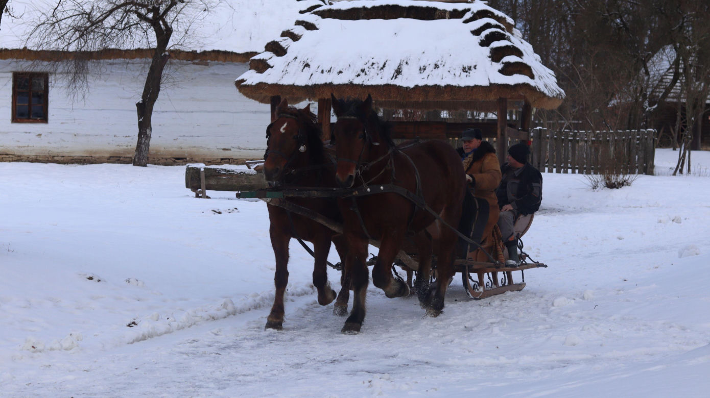 Cicho i wszędzie biało. Tak prezentuje się skansen w Lublinie w zimowej odsłonie! [GALERIA]