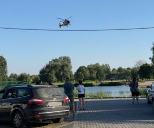 6-latka pod wodą pod Otwockiem