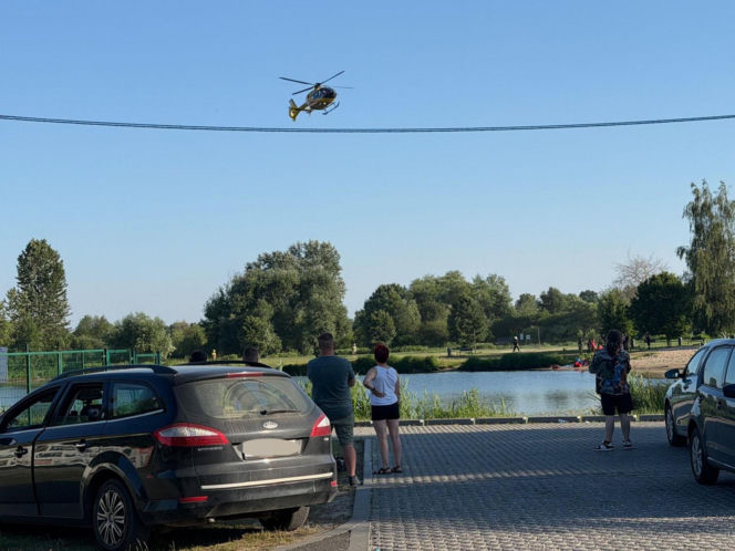 6-latka pod wodą pod Otwockiem