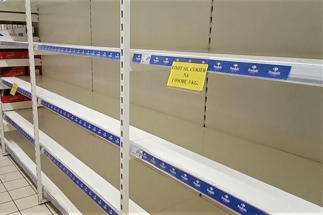 Brak cukru w polskich sklepach w lipcu 2022 roku