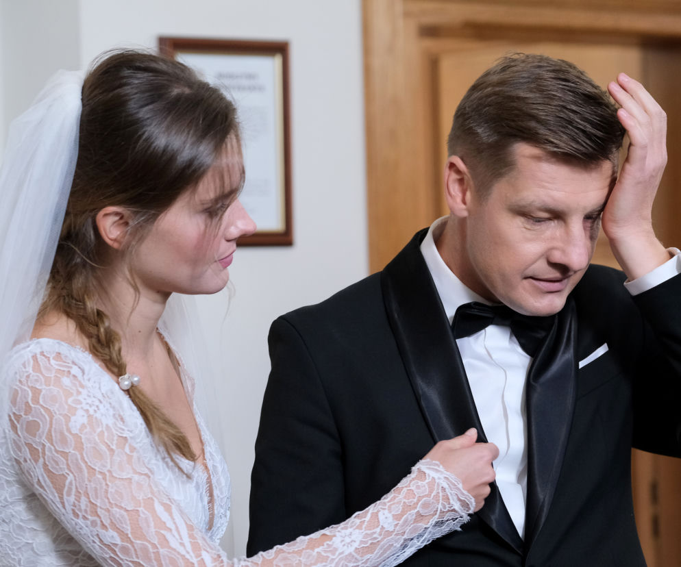 M jak miłość, odcinek 1634: Skandal na ślubie Pawła i Franki! Naćpana Majka zacznie wydzierać się w kościele – ZDJĘCIA