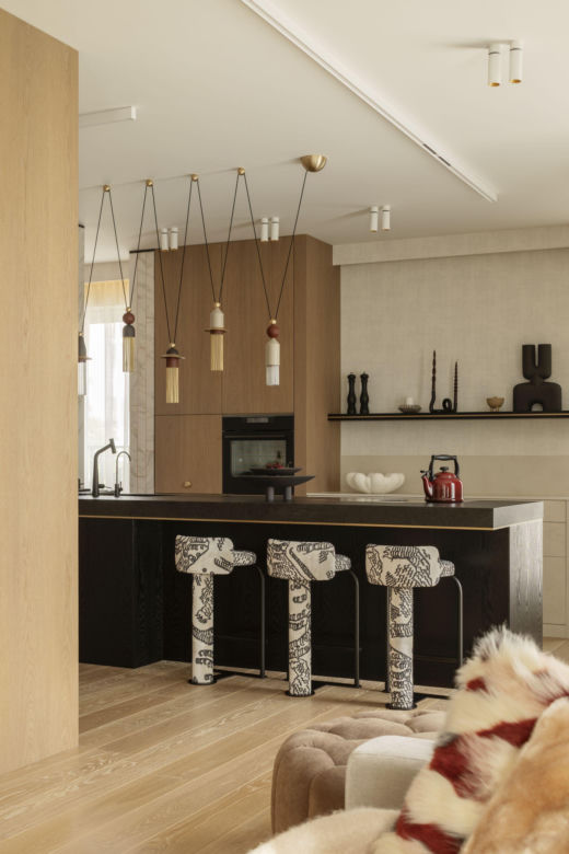 Artystyczny apartament na Powiślu - projekt modeko.studio